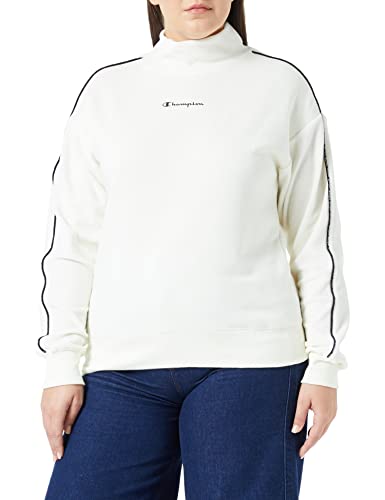 Champion Damen Soft Velour Crewneck Kapuzenpullover, Cremefarben, L von Champion