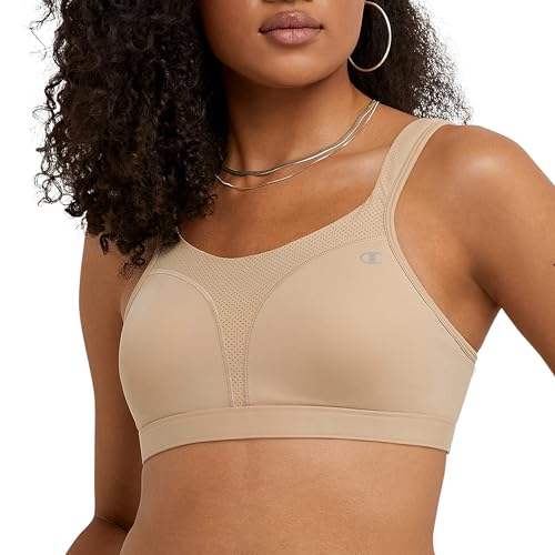 Champion Damen Sport-BH Spot Comfort Full Support Sports Bra, Nude, 85C von Champion