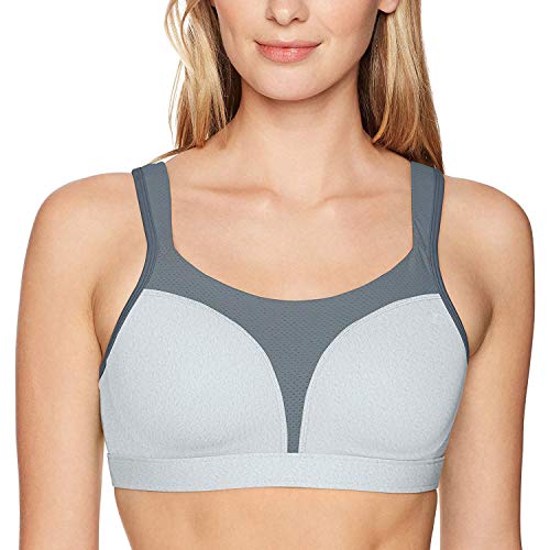 Champion Damen Sport-BH Spot Comfort Full Support Sports Bra, Oxford Heather/Medium Grey, 95F Champion Damen Sport-BH Spot Comfort Full Support Sports Bra, Oxford Heather/Medium Grey, 95F von Champion
