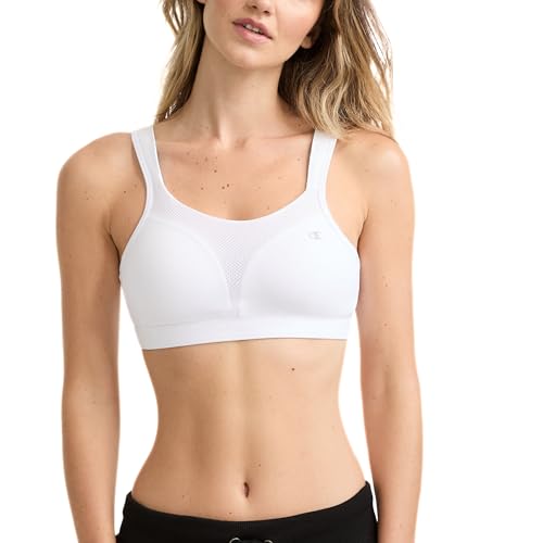 Champion Damen Spot Comfort Full Support Bra Sport-BH, Blickdicht, WeiÃŸ, 85C von Champion