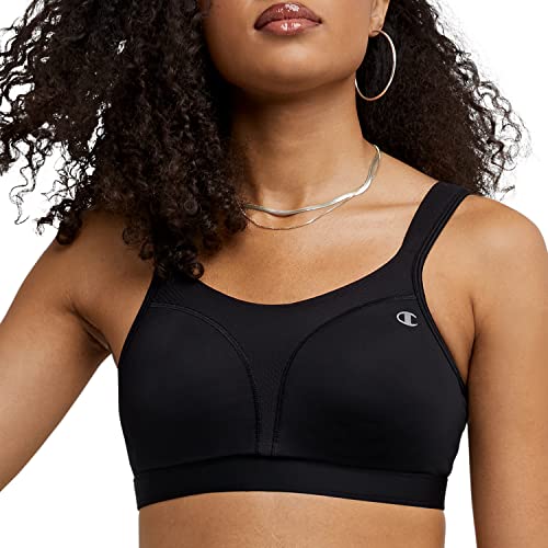 Champion Damen Spot Comfort Full Support Bra Sport-BH, schwarz, 95D von Champion