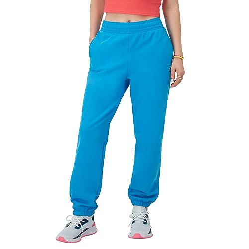 Champion Damen Sweatpants Powerblend Fleece Boyfriend Sweatpants für Frauen 29 Zoll, Neu Pfalz Blau, Groß von Champion