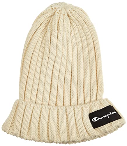 Champion Damen Women Knit Small Logo Beanie-Mtze, Hellgelb, Einheitsgröße für alle von Champion