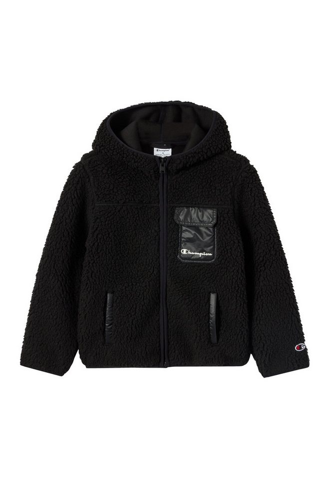 Champion Fleecejacke Polar Hooded Full Zip Top (1-St) für Kinder und Jugendliche, für Freizeitaktivitäten, aus Polyester von Champion