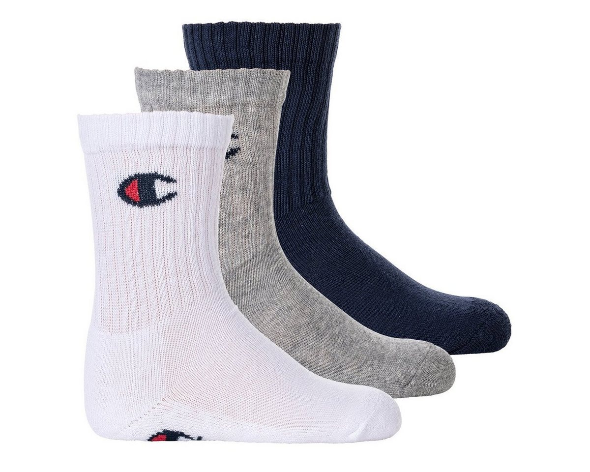 Champion Freizeitsocken Kinder Socken, 3er Pack- Crew Socken, einfarbig von Champion