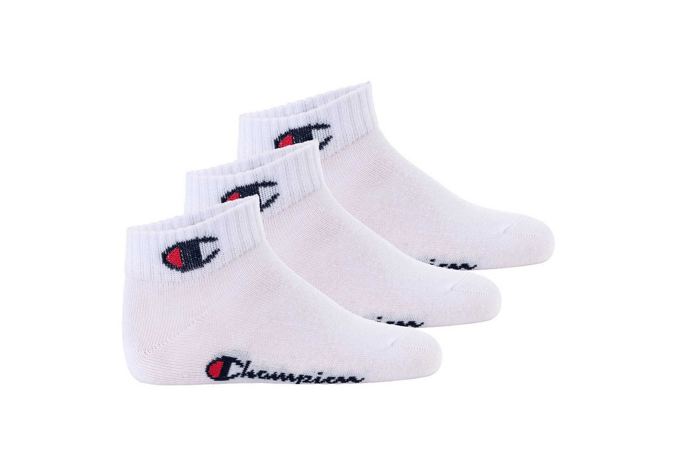 Champion Freizeitsocken Kinder Socken, 3er Pack - Quarter, Logo, einfarbig von Champion