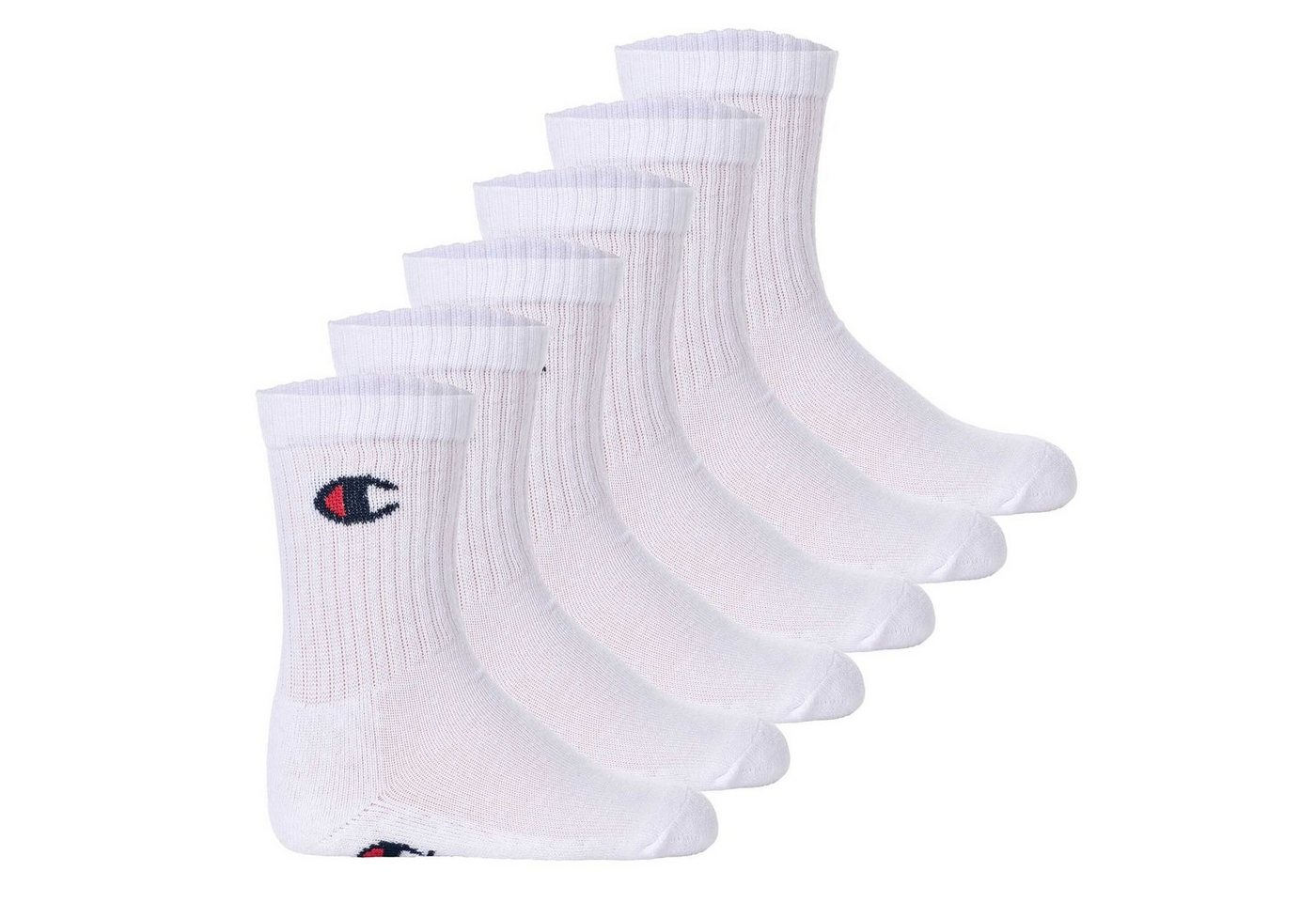 Champion Freizeitsocken Kinder Socken, 6er Pack - Crew Socken, einfarbig von Champion