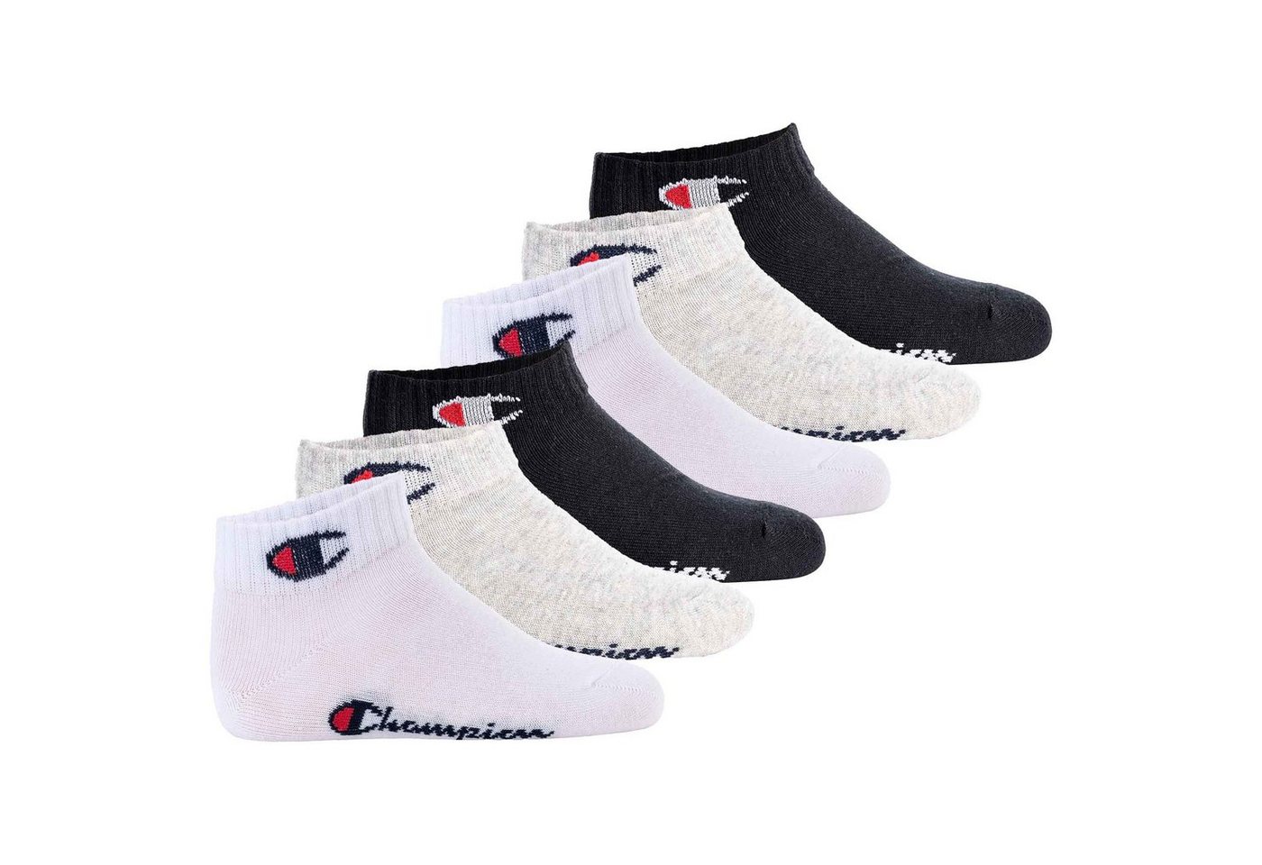 Champion Freizeitsocken Kinder Socken, 6er Pack - Quarter, Logo, einfarbig von Champion