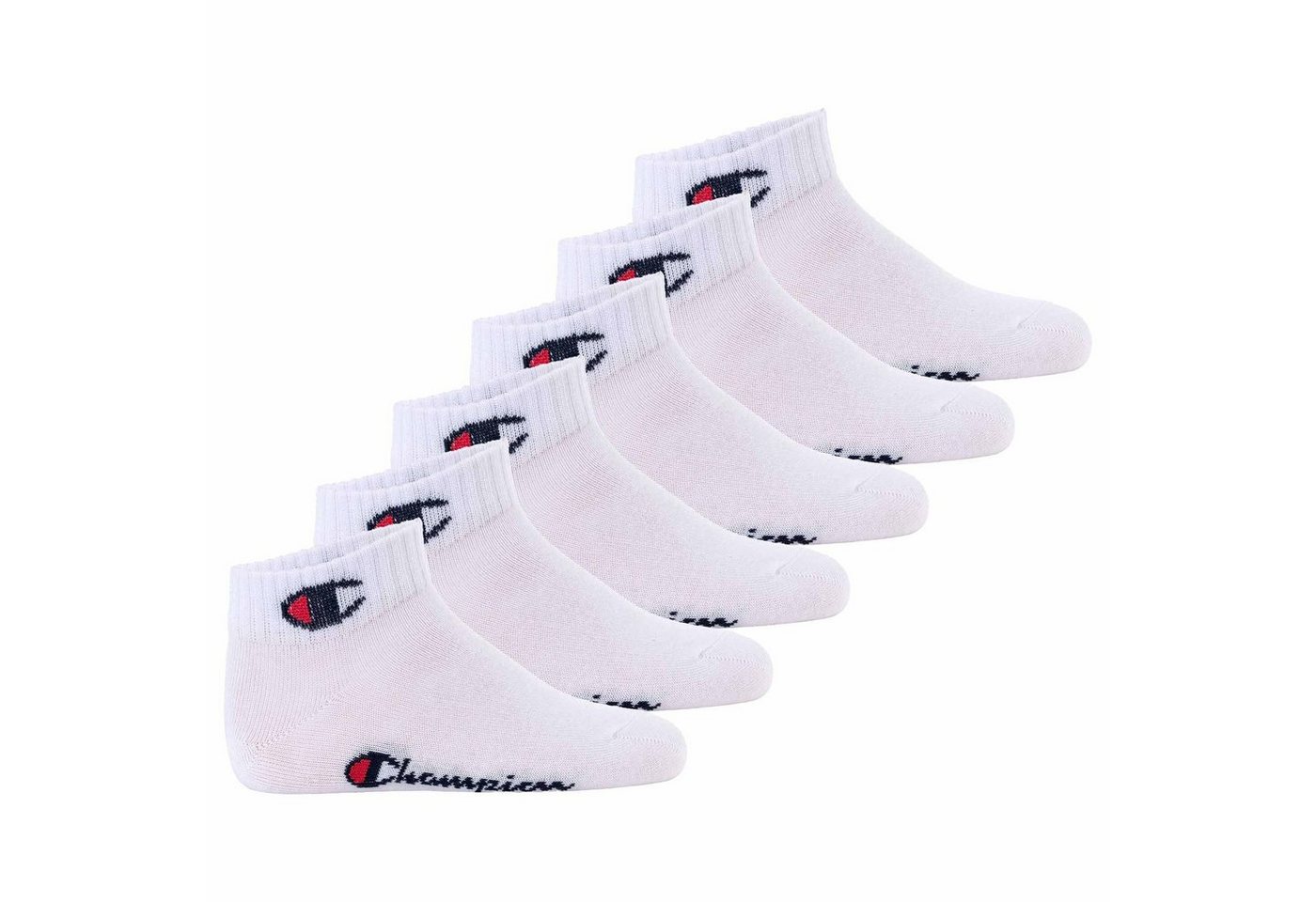 Champion Freizeitsocken Kinder Socken, 6er Pack - Quarter, Logo, einfarbig von Champion