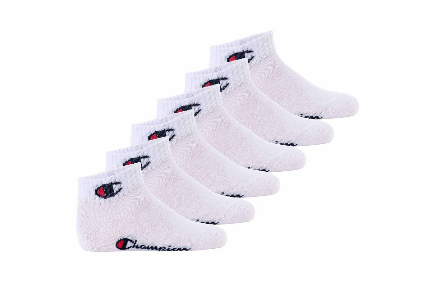 Champion Freizeitsocken Kinder Socken, 6er Pack - Quarter, Logo, einfarbig von Champion