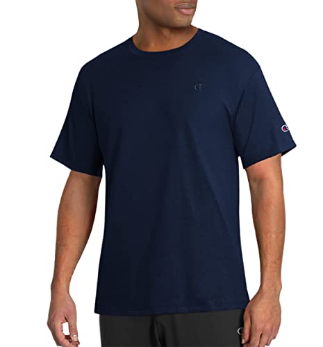 Champion Herren, 100% Baumwolle, Rundhalsausschnitt, kurzärmelig, C-Logo groß T-Shirt, Marineblau, 4X von Champion