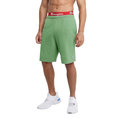 Champion Herren, Lightweight Lounge, Casual Jersey Knit Men's, Weekend (Reg. Or Big & Tall) Shorts, All About Olive C Patch Logo, Mittel von Champion