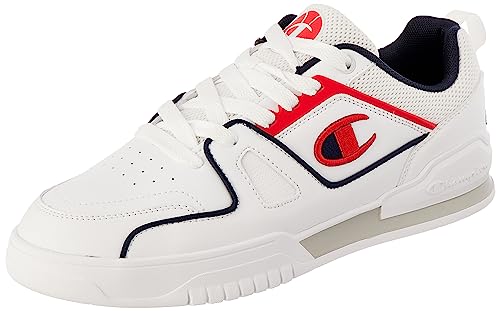 Champion Herren 3 Point Low Sneakers, Bianco Blu Marino Rosso, 42.5 EU von Champion