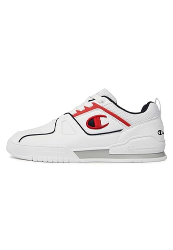 Champion Herren 3 Point Low Sneakers, Bianco Blu Marino Rosso, 42.5 EU von Champion