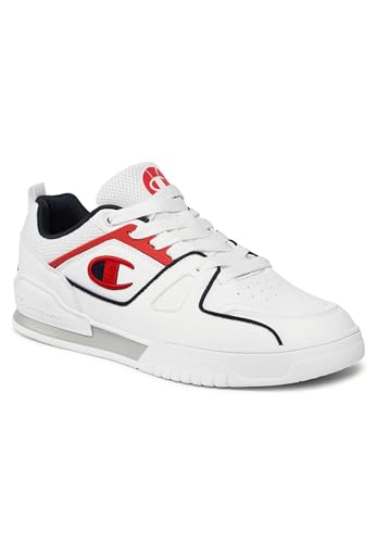 Champion Herren 3 Point Low Sneakers, Bianco Blu Marino Rosso, 47.5 EU von Champion