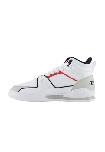 Champion Herren 3 Point Mid Sneakers, Bianco Blu Marino Rosso, 45 EU von Champion