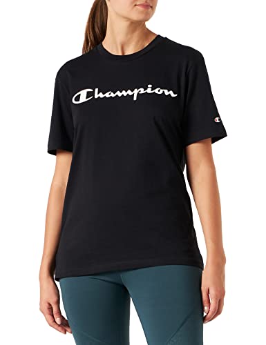 Champion Herren American Classics Big Logo S-S T-Shirt, Schwarz Blk, XS von Champion