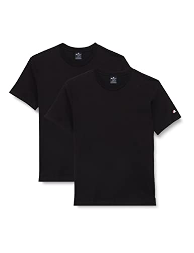 Champion Herren American Classics C-logo 2pack S-s T-Shirt, Schwarz, M von Champion