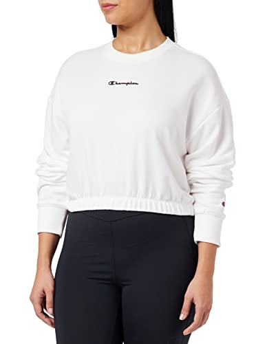 Champion Herren American Classics-Crop Boxy Crewneck Sweatshirt, Weiß, M von Champion