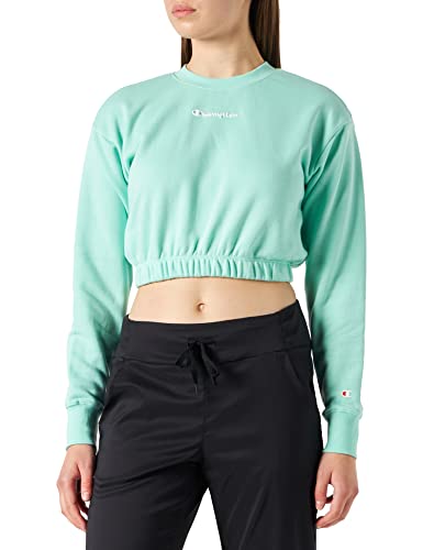 Champion Herren American Classics-Crop Boxy Crewneck Sweatshirt, Türkis, L von Champion