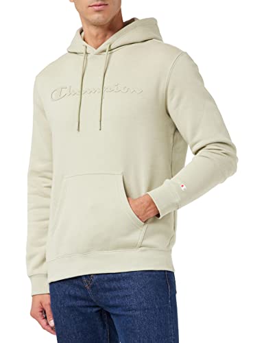 Champion Herren American Classics Fall Fleece Big Logo Hooded Sweatshirt, Taubengrau, XXL von Champion