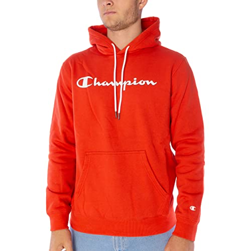 Champion Herren American Classics Fall Fleece Big Logo Kapuzenpullover RS062 red, M von Champion