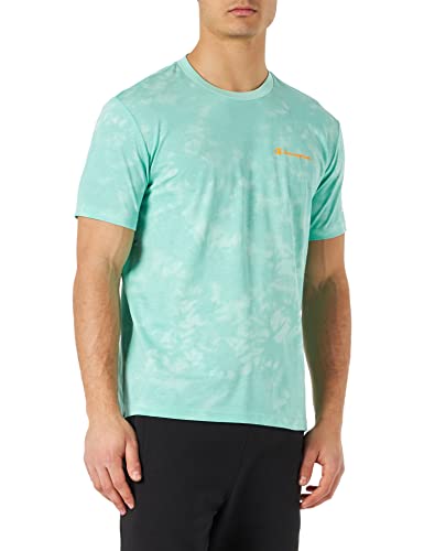 Champion Herren American Classics S/S T-Shirt, Tie Dye Türkis, S von Champion