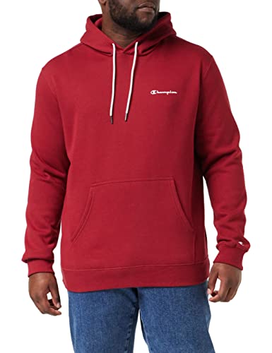 Champion Herren American Classics Small Script Logo Kapuzenpullover, Karminrot, S von Champion