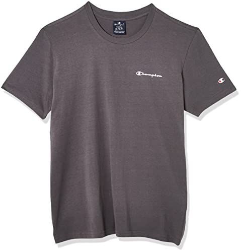 Champion Herren American Classics Small Script Logo S-S T-Shirt, Grau, S von Champion