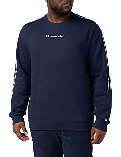 Champion Herren American Tape-Fall Fleece Crewneck Kapuzenpullover, Marineblau, M von Champion