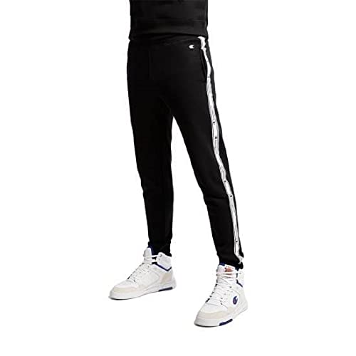 Champion Herren American Tape Rib Cuff Trainingshose, Schwarz, L von Champion