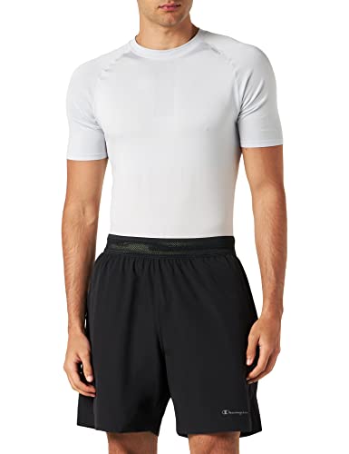 Champion Herren Athletic C-Tech Quick Dry Stretch Color Waistband 7" Badehose, Nero, L von Champion