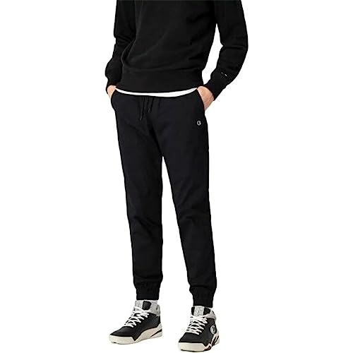 Champion Herren Authentic Pants C-Logo Skinny Trainingshose, Schwarz, S von Champion