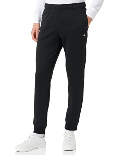 Champion Herren Authentic Pants C-Logo Trainingshose, Schwarz, L von Champion