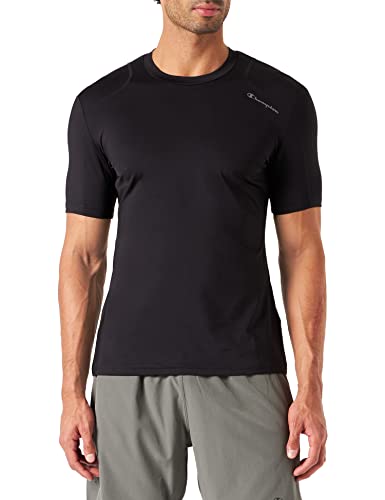 Champion Herren C-Tech Outdoor S-S T-Shirt, Schwarz, S von Champion