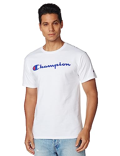 Champion Herren Classic Jersey Graphic T-shirt T Shirt, Weiß 2, M EU von Champion