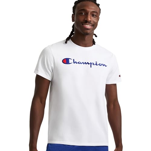 Champion Herren Classic Jersey Graphic T-shirt T Shirt, Weiß 2, XL EU Champion Herren Classic Jersey Graphic T-shirt T Shirt, Weiß 2, XL EU von Champion
