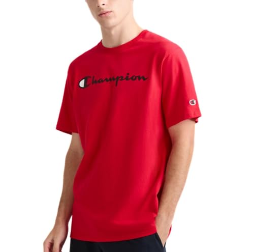 Champion Herren Classic Jersey Script T-Shirt, scharlachrot, XX-Large von Champion
