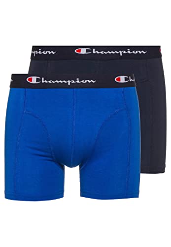 Champion Herren Core x2 Retroshorts, Blau & Marineblau, XL (2er Pack) von Champion