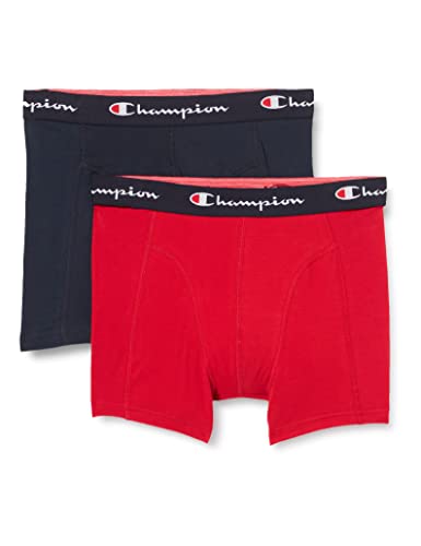 Champion Herren Core x2 Retroshorts, Marineblau & Rot, L (2er Pack) von Champion