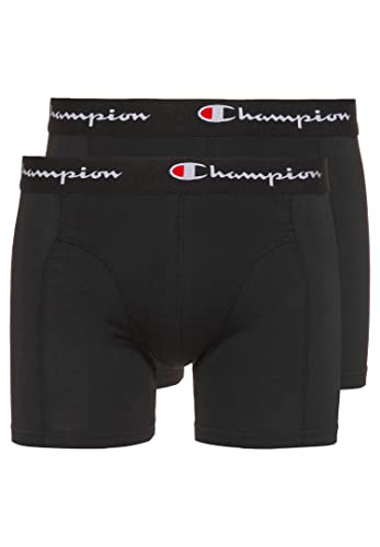 Champion Herren Core x2 Retroshorts, Schwarz, L (2er Pack) von Champion