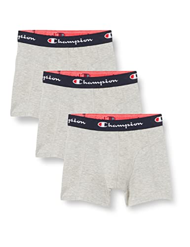 Champion Herren Core x4 Retroshorts, Hellgrau Meliert, XXL (4er Pack) von Champion