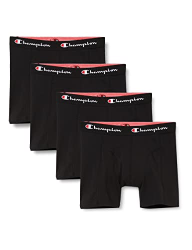 Champion Herren Core x4 Retroshorts, Schwarz, XS (4er Pack) von Champion