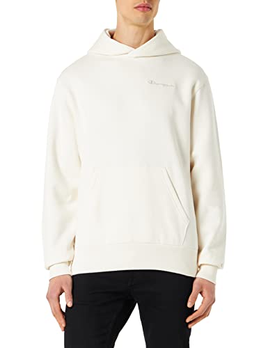 Champion Herren Eco Future Fleece Custom Fit Kapuzenpullover, Elfenbein, XL von Champion