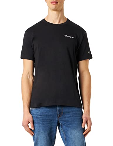 Champion Herren Eco Future Jersey Graphic S/S T-Shirt, Schwarz, Large von Champion