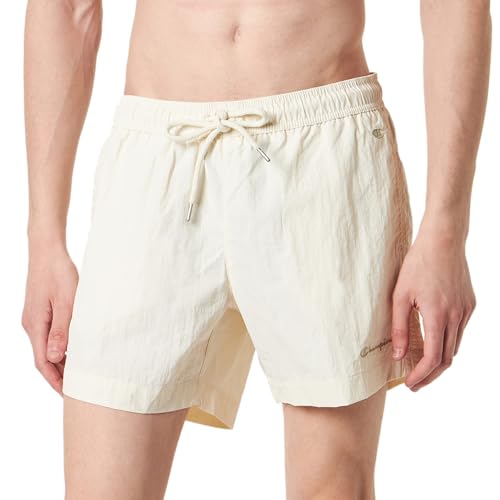 Champion Herren Eco Future Pacific Sand Recycled Nylon Bermuda Badehose, Avorio, XS von Champion