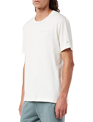 Champion Herren Eco Future S-S T-Shirt, Cremefarben, S von Champion