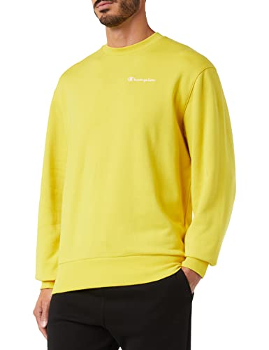 Champion Herren Eco Future Terry Custom Fit Crewneck Sweatshirt, senfgelb, M von Champion