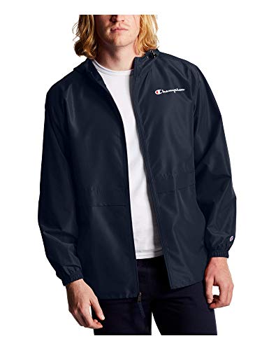 Champion Herren durchgehendem Reißverschluss Jacke, Marineblau, kleine Schrift, L von Champion