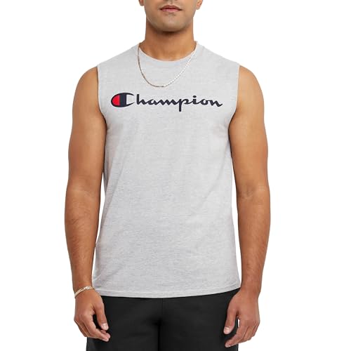 Champion Herren Graphic Jersey Muscle Hemd, Oxford-Grau, M von Champion